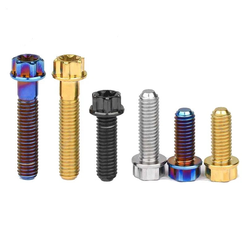 M6 Titanium Flange Torx Screws – T30 Drive, Grade 10.9, 15–30mm Lengths (Ultra‑Light & Corrosion‑Proof)