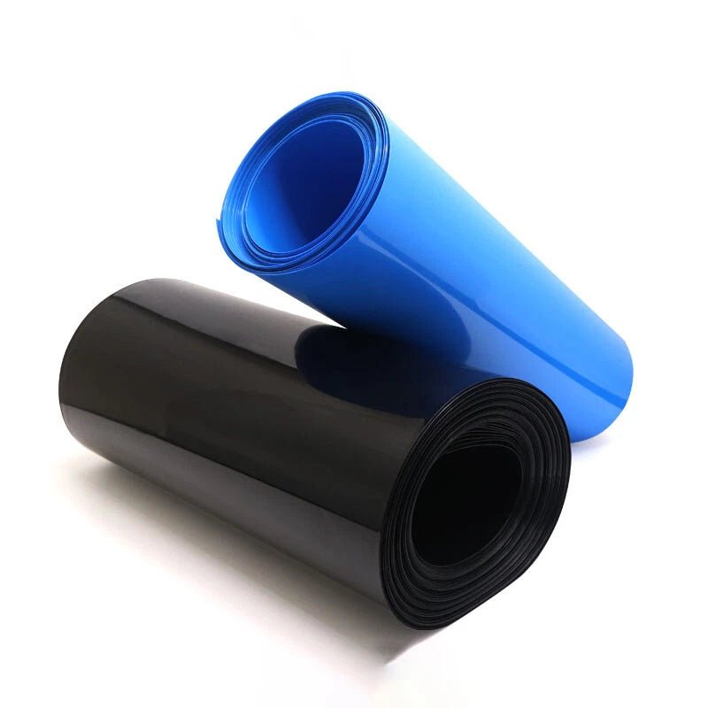 PVC Heat Shrink Tubing for Battery Wrapping — 258mm to 625mm Wide, Multiple Colors - HomeDIYer