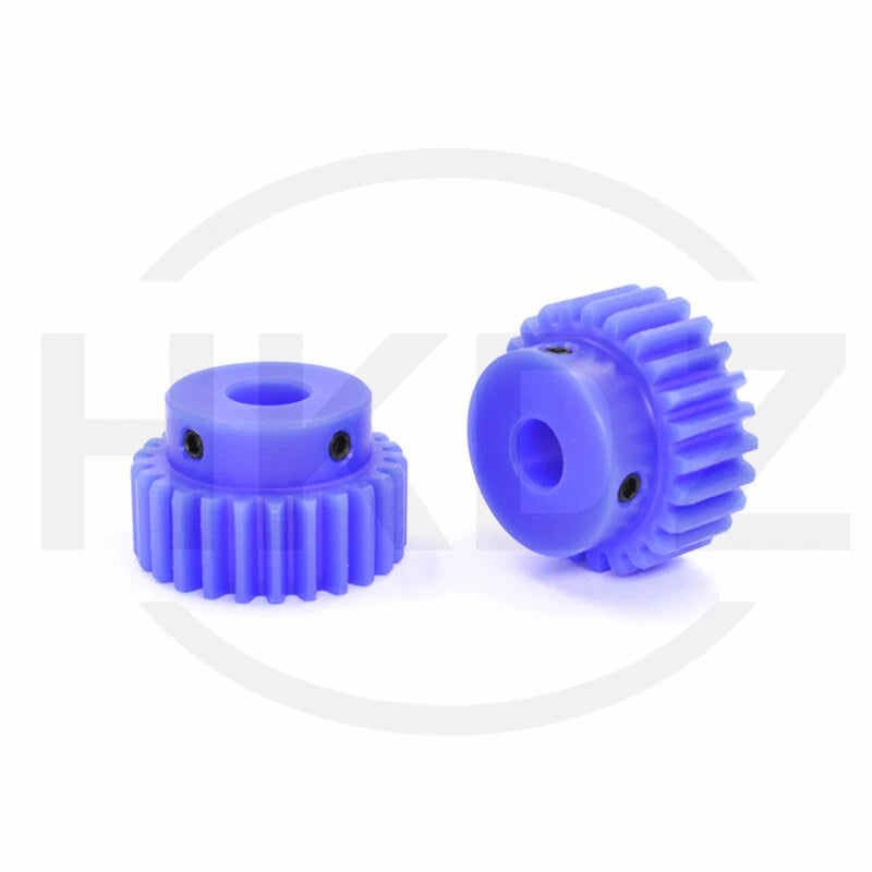 1.5 Mod Blue Nylon Spur Gear 15-60T,Bore 6-12mm Pinion Gear With Step Motor Gear