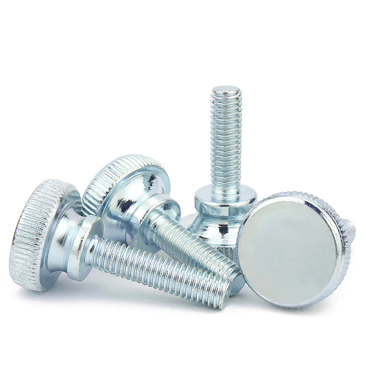 Zinc-Plated Steel Knurled Thumb Screws | Metric M3–M10, 6mm–50mm