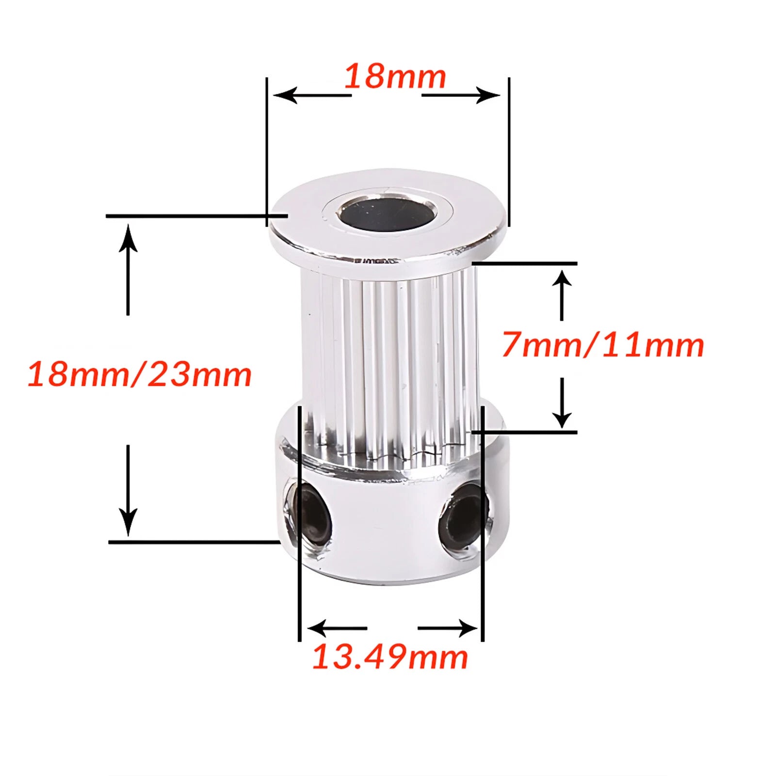 GT2 14-30T Timing Pulley 6/10mm Belt Synchronous Wheel Gear3D Printer Bore3-15mm