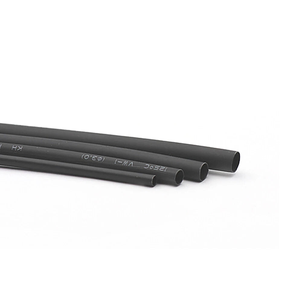 Black Heat Shrink Tubing 2:1 — Electrical Wire Sleeving, Φ0.6mm–Φ210mm