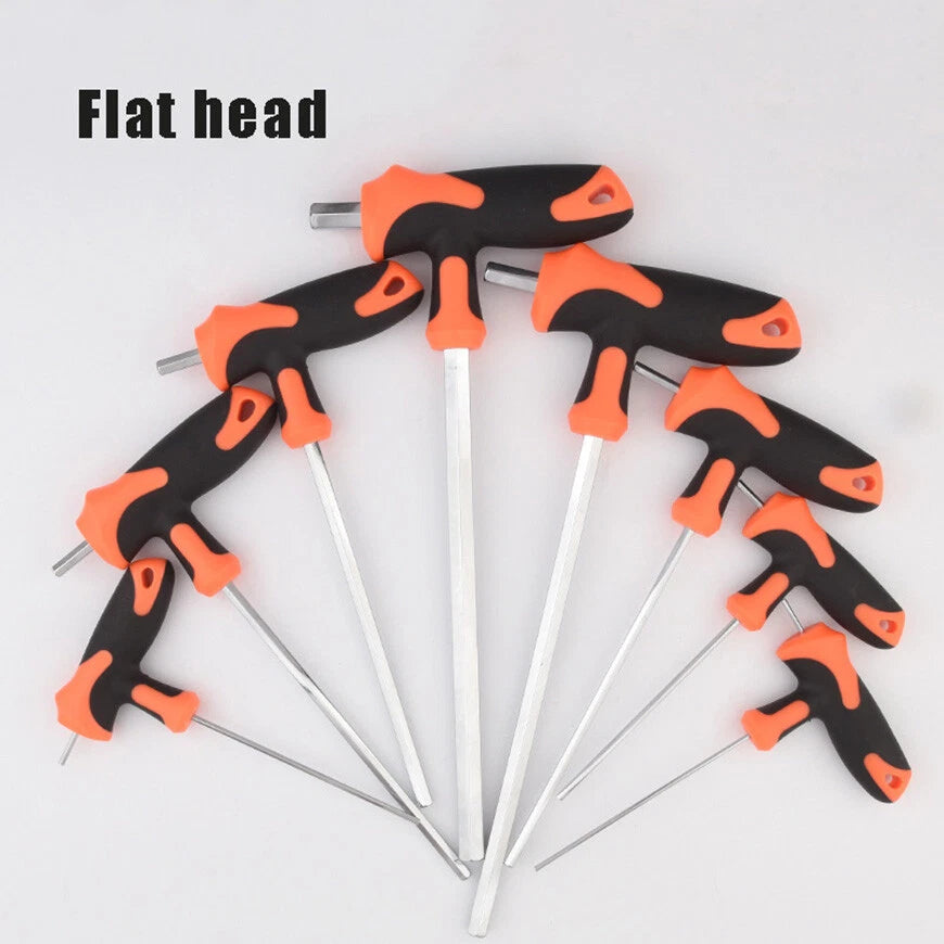 2mm-10mm T-Handle Hex Key Allen Key Wrench Key Hexagon Keys Ball End-Flat End