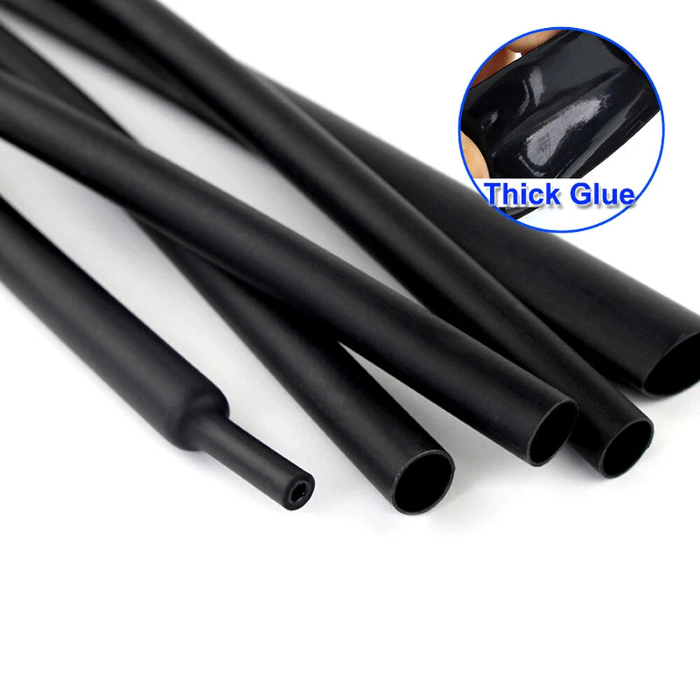 Black Heat Shrink Tubing | 2:1 / 3:1 / 4:1 | 0.6mm–80mm | Electrical Insulation Sleeving