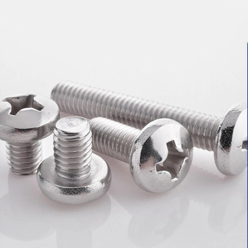 UNC 2#-56 4#-40 6#-32 8#-32 Phillips Pan Head Machine Screws A2 Stainless Steel