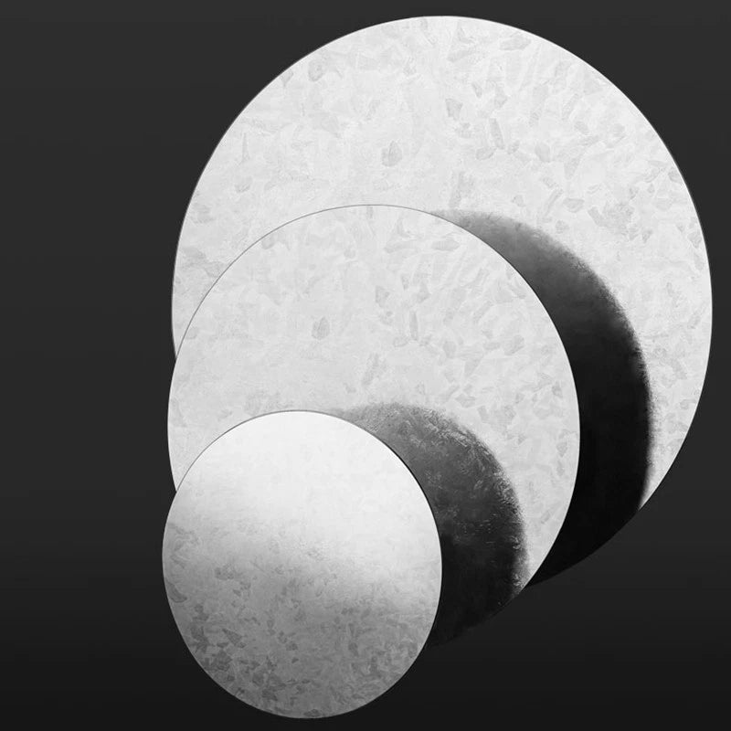 Galvanised Steel Round Blank Discs Zinc Plating Iron Sheet 0.5-3mm Cut to Size