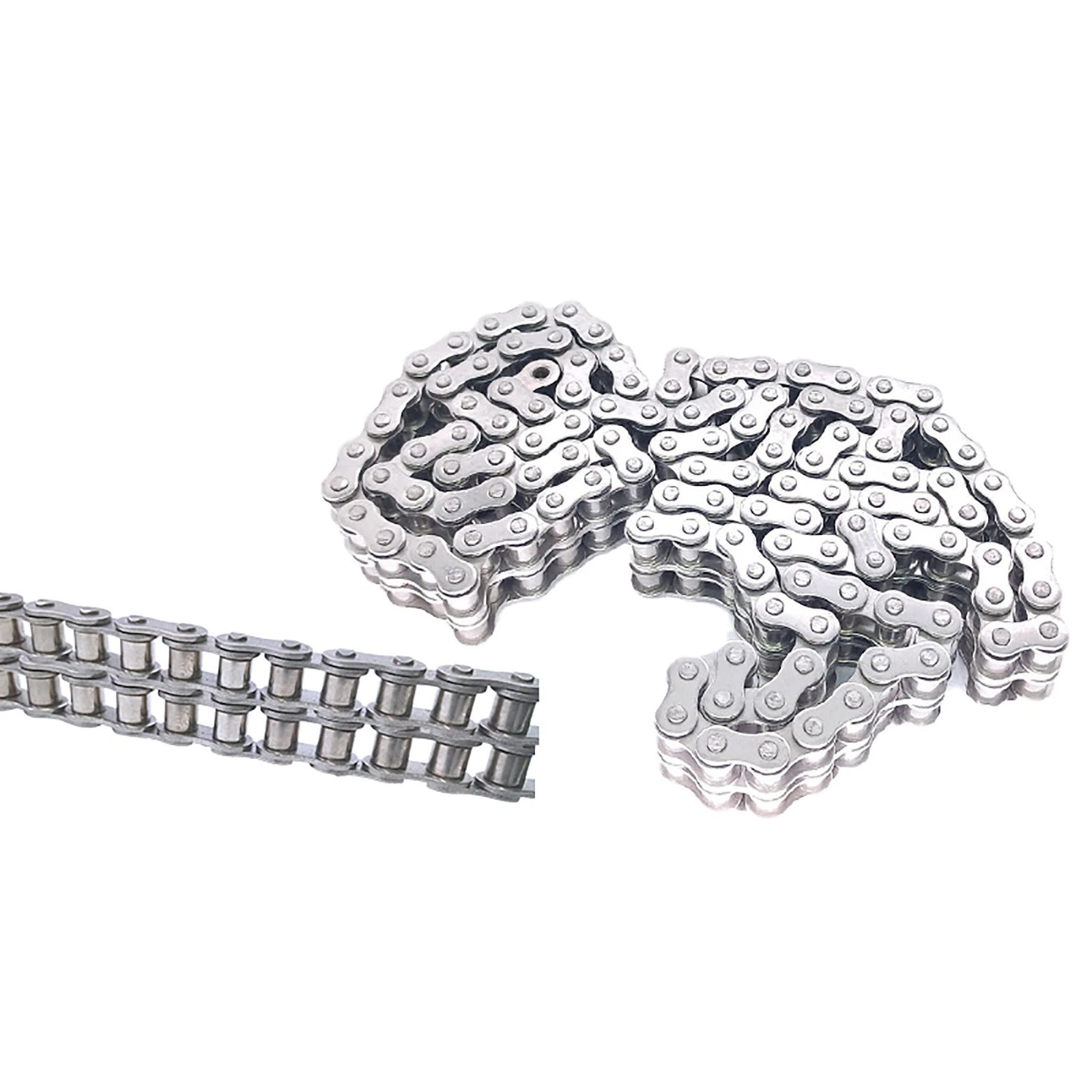 DUPLEX ROLLER CHAIN 06/08B 08A-24A X 1.524 METRE LENGTHS A2/304 STAINLESS STEEL