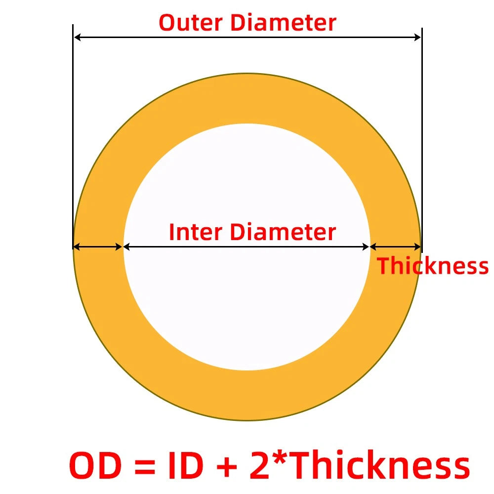 Seamless Brass Round Tube – Thick Wall, OD 13–35mm × 500mm