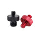 BSW 3/8 1/4 Knurled Thumb Screws Aluminum Double End Thread Hand Grip Knob Bolts