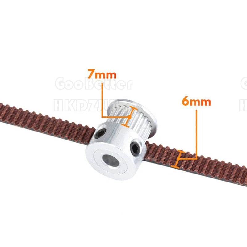GT2 Timing Belt 6 mm Width Power Drive Belt 100 mm - 1220 mm Closed Rubber Belts