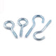 Zinc Plated Screw Eye Hooks & Screw-In Hooks — Heavy Duty, Sizes #0–#16