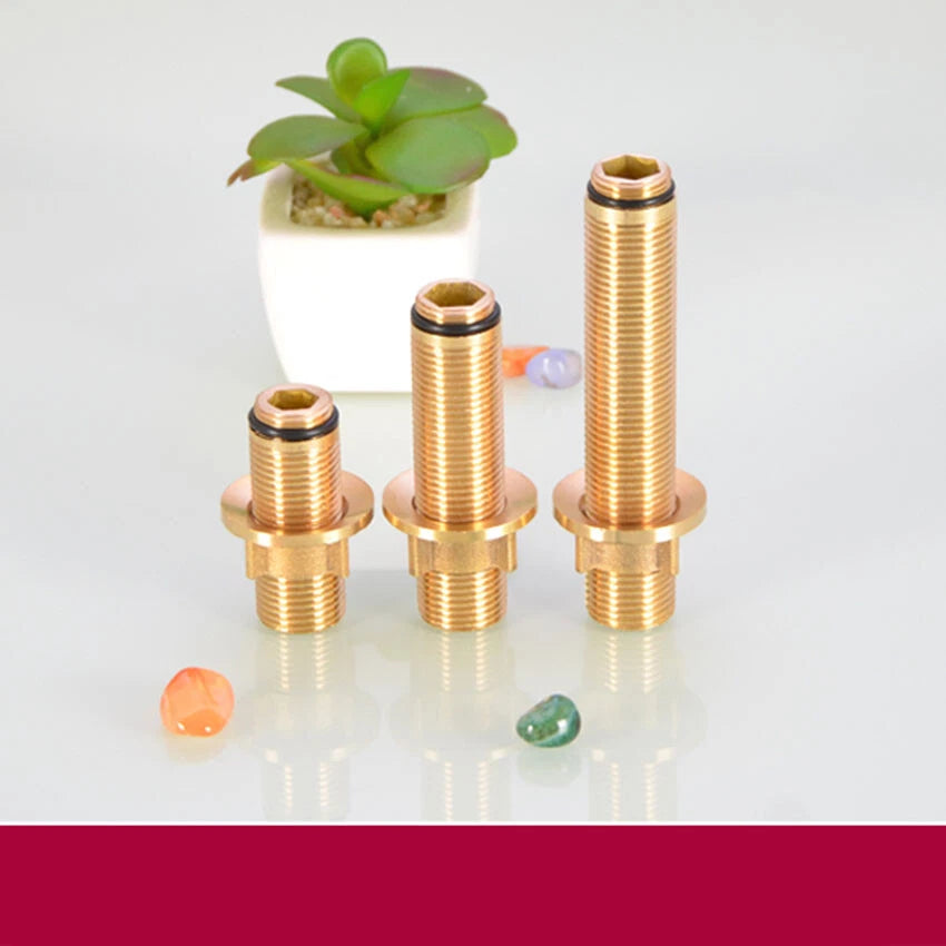 Threaded Brass Tube Nut for Kitchen Tap Repair — 55mm / 80mm / 110mm