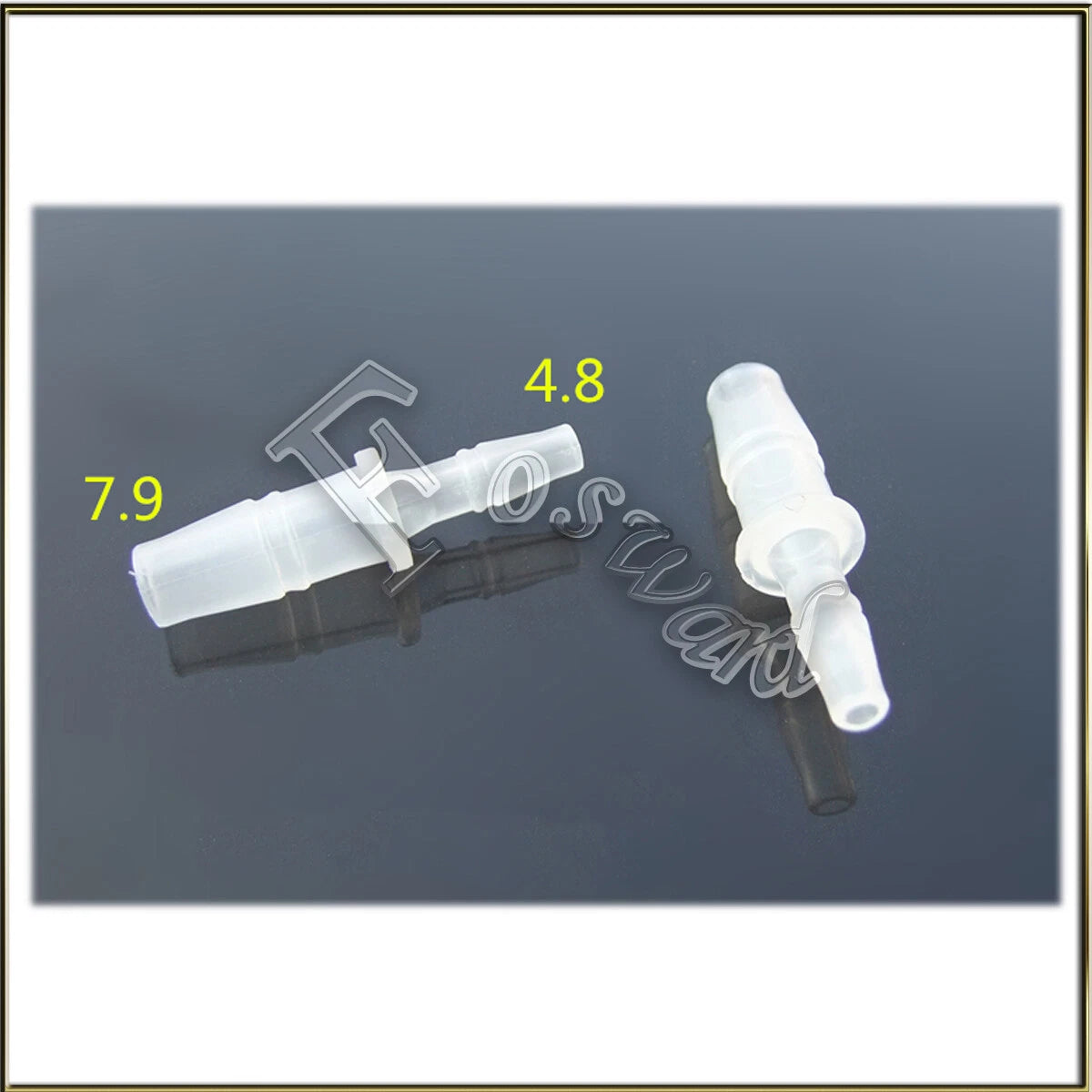Straight Reducing Barbed Hose Connector — Plastic Fuel & Water Fitting 2.4–19mm