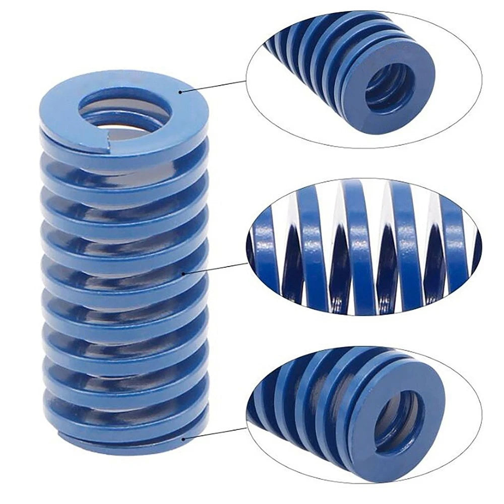 Spiral Stamping Light Load Compression Mould Spring 15-300mm Long Blue 8-40mm OD