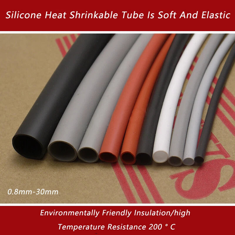 Black Dual Wall Heat Shrink Tubing with Adhesive Glue Lined — 0.8mm to 30mm