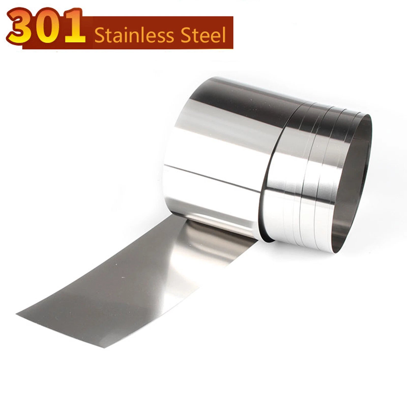 301 Stainless Steel Sheet Strip Flat Stock Thin Foil Plate Thick 0.05mm-3mm