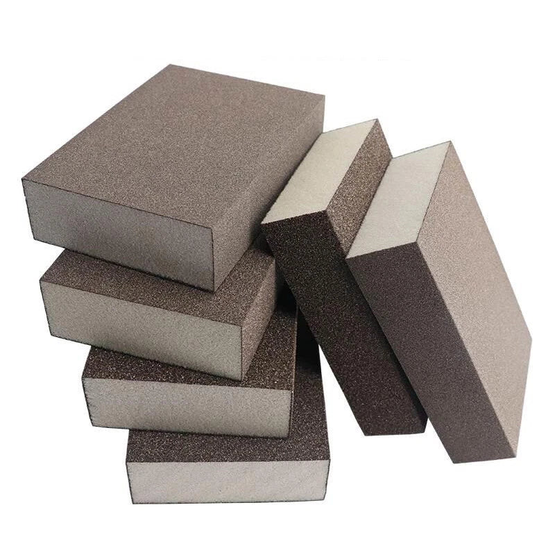 Rectangular Foam Sanding Blocks — P60 to P600 Grit Wet & Dry Sanding Sponge for Wood Metal Auto Paint