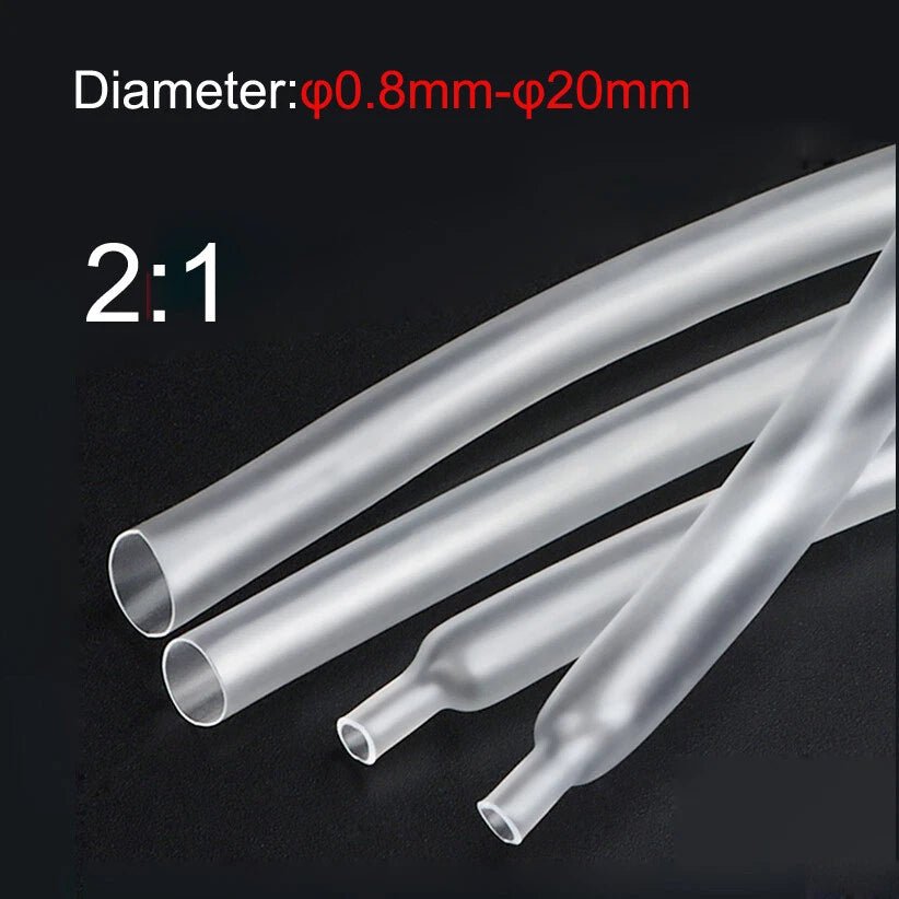 Black Heat Shrink Tubing — 2:1 / 3:1 / 4:1 Dual Wall Glue Lined, 1mm–60mm - HomeDIYer