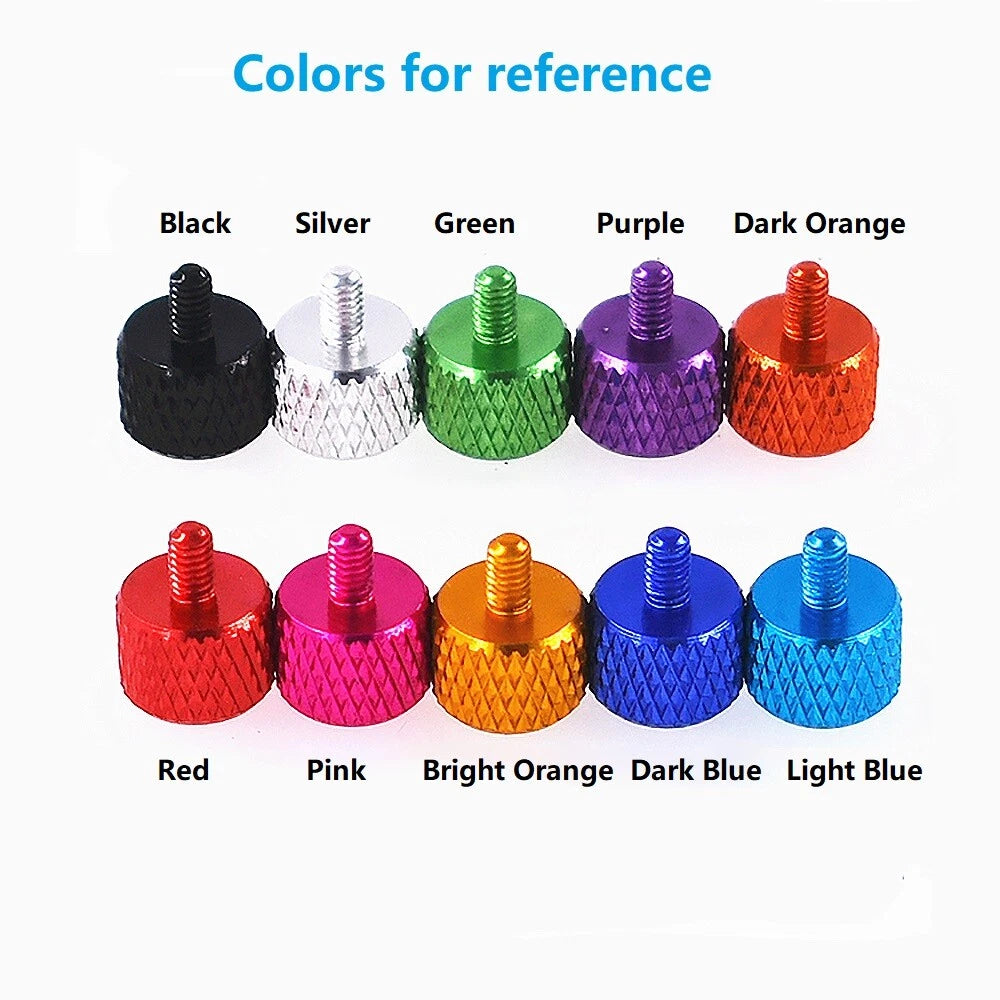 M3 Knurled Thumb Screws – Aluminium Alloy Hand Grip Knob Bolts (L: 4–6mm)