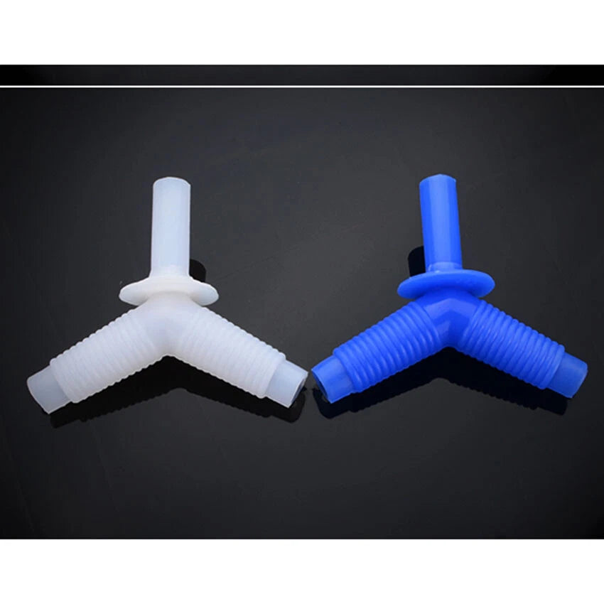 Dishwasher & Washing Machine Hose Connector — Y Splitter Tee & Elbow Fitting