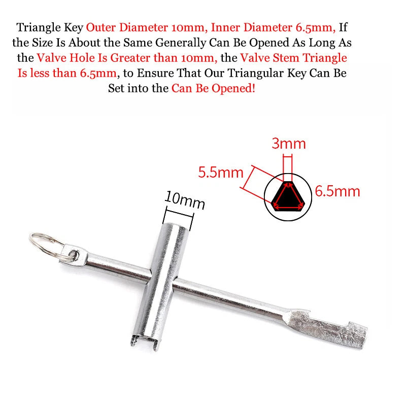 Water Key Universal For Water Meter On-off Wrench Switch Lock Gate Valve Key