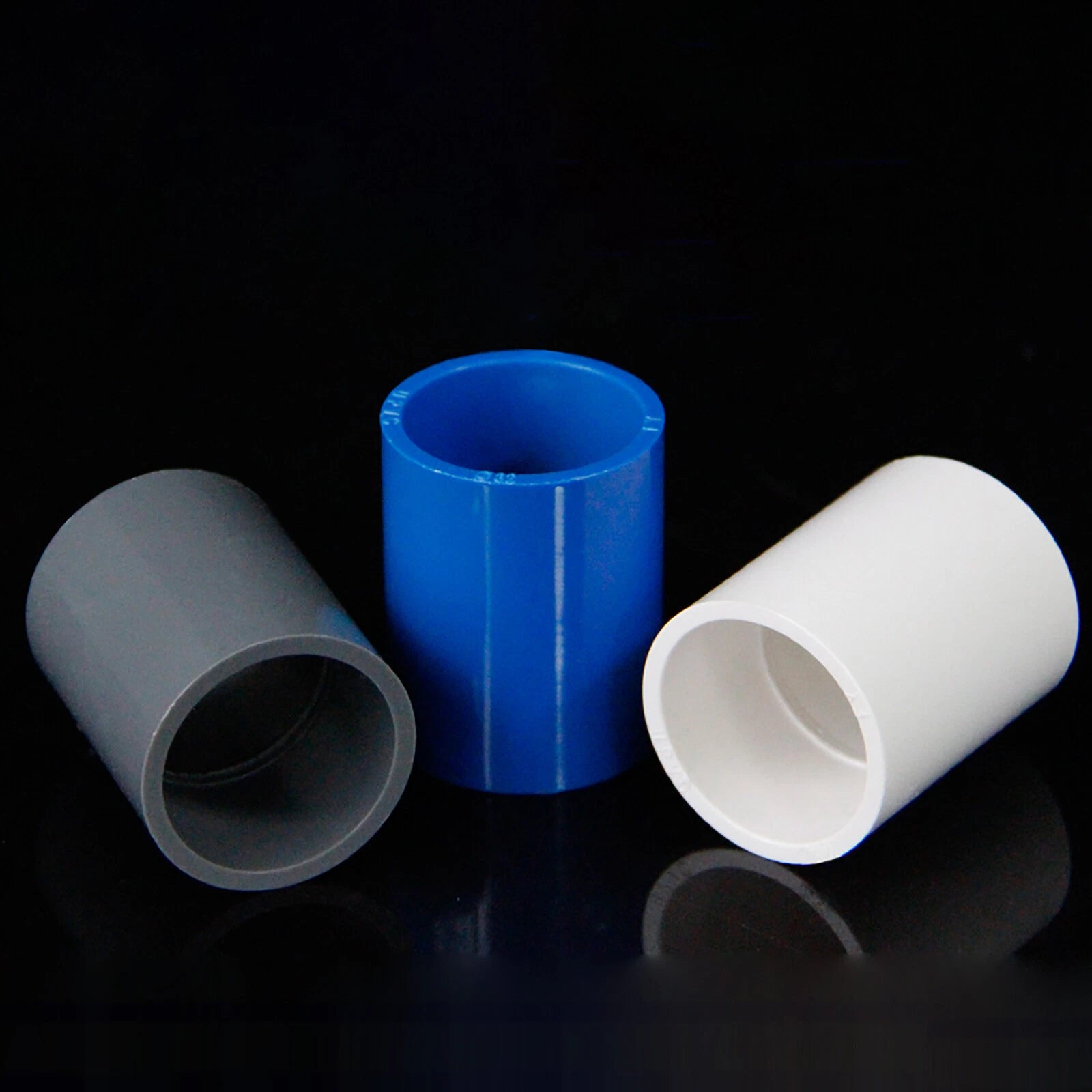 16mm-200mm PVC Plumbing Fittings Blue White Grey Straight Pipe Connector