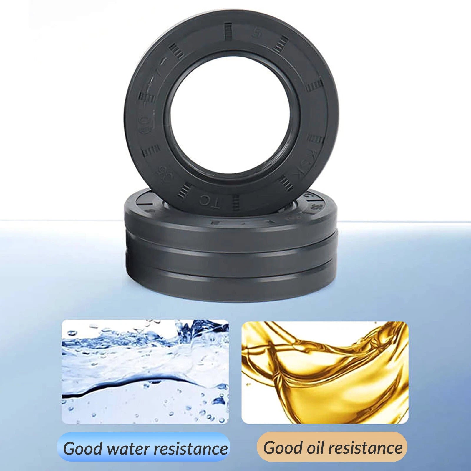 TC Oil Seal Double Lip NBR Nitrile Rotary Shaft Seal — ID 38–190mm