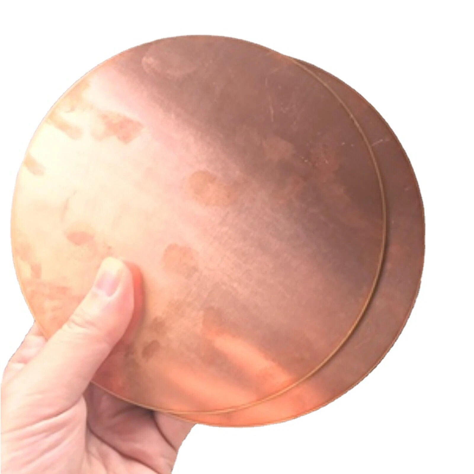 Solid Pure Copper Discs Blanks Round Plate Metal Sheet Thick 0.5~5mm Ø10mm~200mm