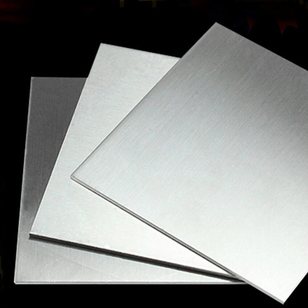 Stainless Steel Plate Sheet 0.01mm to 1mm, 100x100, 100x300, 200x300, 300x300mm