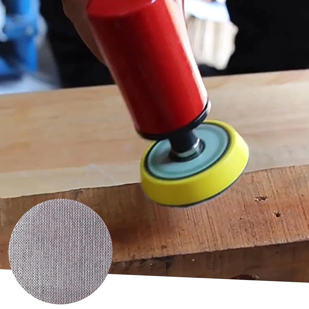 125mm 150mm 180mm Mesh Sanding Discs — P60 to P1000 Grit Hook & Loop Sandpaper for Orbital Sanders