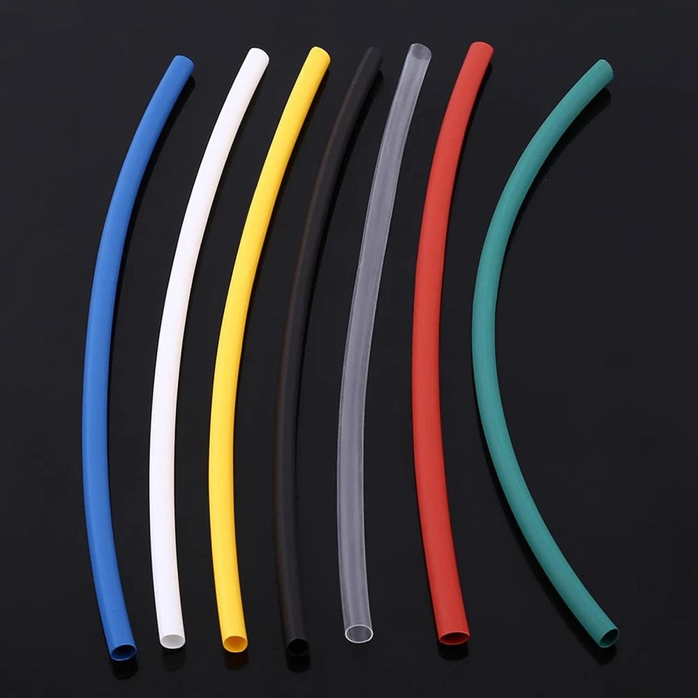 2:1 Heat Shrink Tubing — Electrical Wire Sleeve, φ0.6mm–φ2mm, 7 Colors