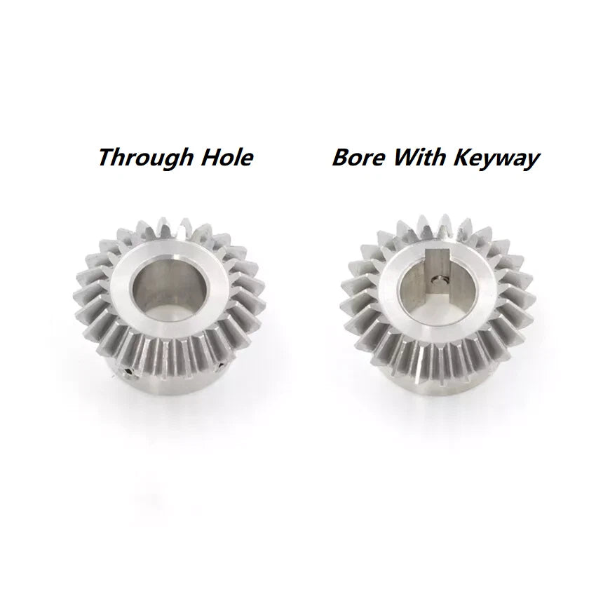 Bevel Gear Stainless Steel 0.8/1/1.5/2/2.5/3 Mod 1:1 Pairing 15/20/25/30 Teeth