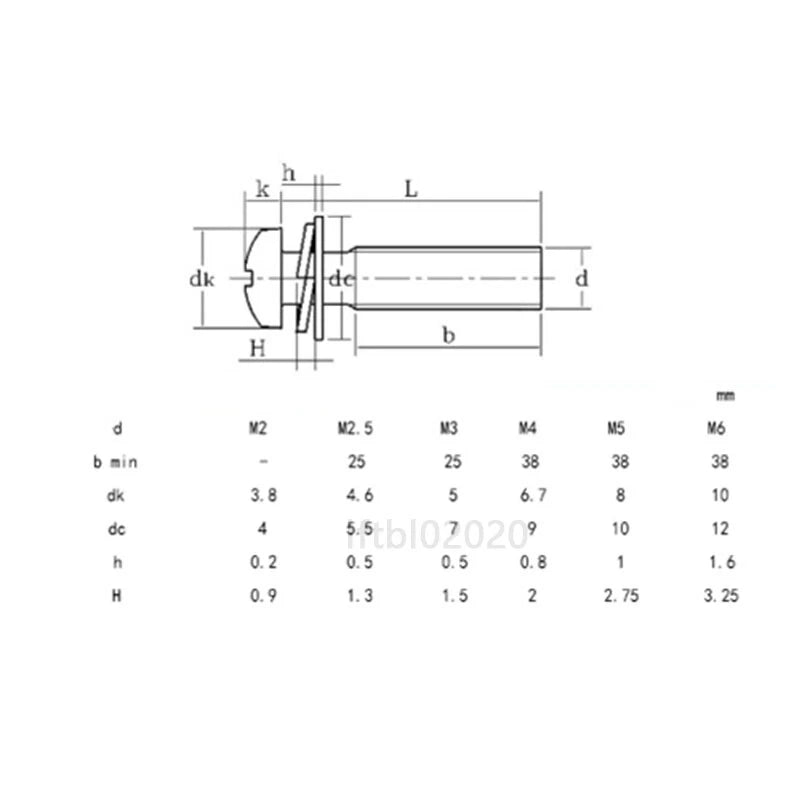 Black Zinc Phillips Pan Head Screws with Spring & Flat Washers – M2 to M8, Fully Threaded