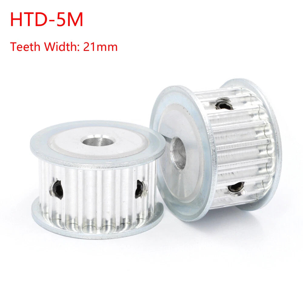 HTD-5M 42-120T Timing Belt Pulley Pitch 5mm AF-type Synchronous Wheel Width 21mm