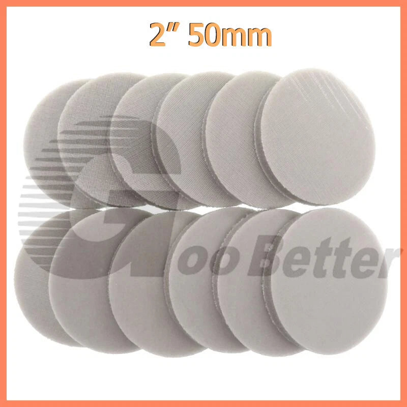 2" 50mm Wet & Dry Foam Sanding Disc Hook Loop Sponge Sandpaper 320 - 8000 Grit