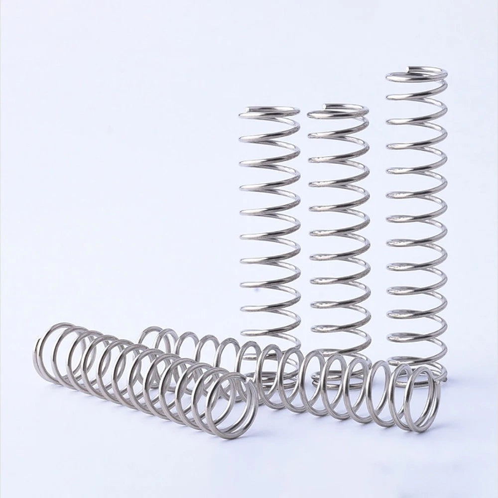 10pcs Compression Spring Wire Diameter 0.7-0.8mm & Length 5-50mm Pressure Small