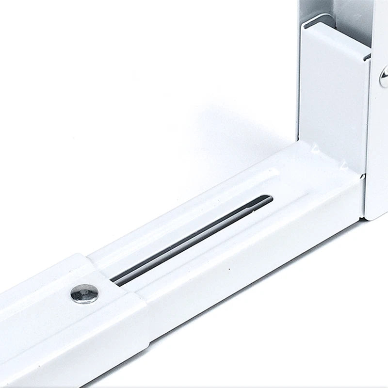 Adjustable Kitchen Shelf for Microwave Oven Folding Storage Stand L Bracket