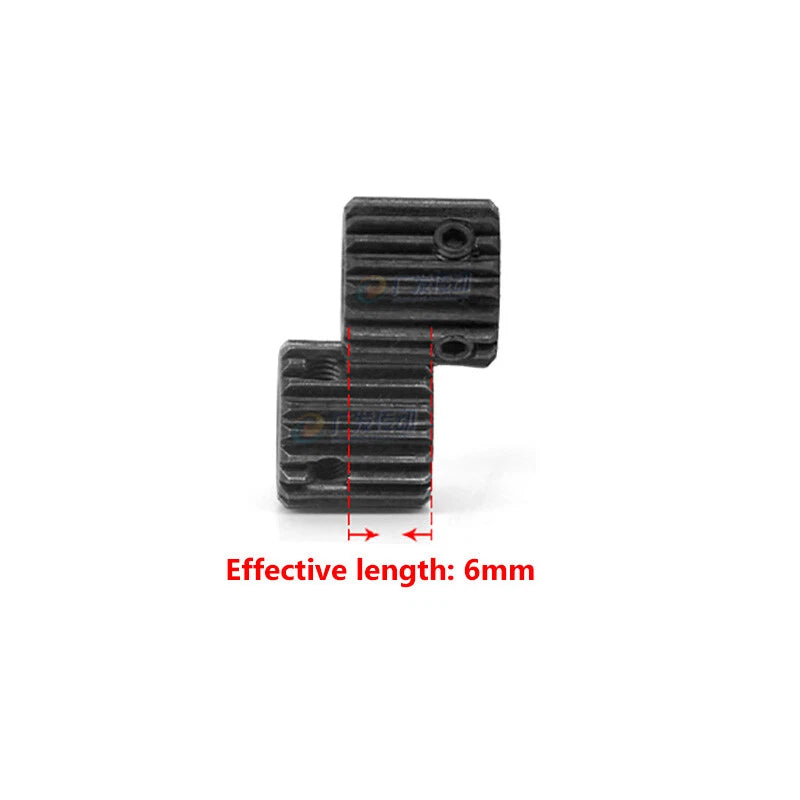 0.5 Mod 24 Teeth Pinion Spur Gear Bore 4/5/6mm ID 13mm Black Oxide Steel