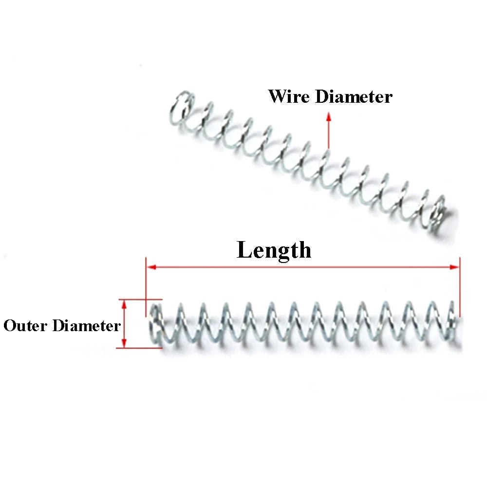 Compression Springs 18mm-30mm Length Spring Steel Galvanized For Ballpoint Pens