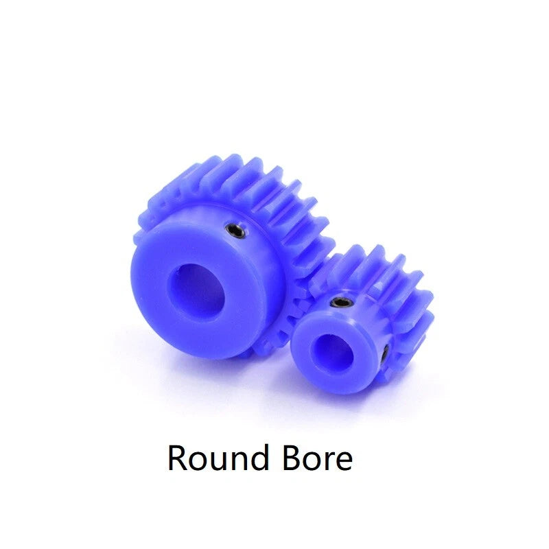 2 Module 2M Nylon Spur Gear 15-30T Bore 5-25mm Pinion Gear With Step Motor Gears