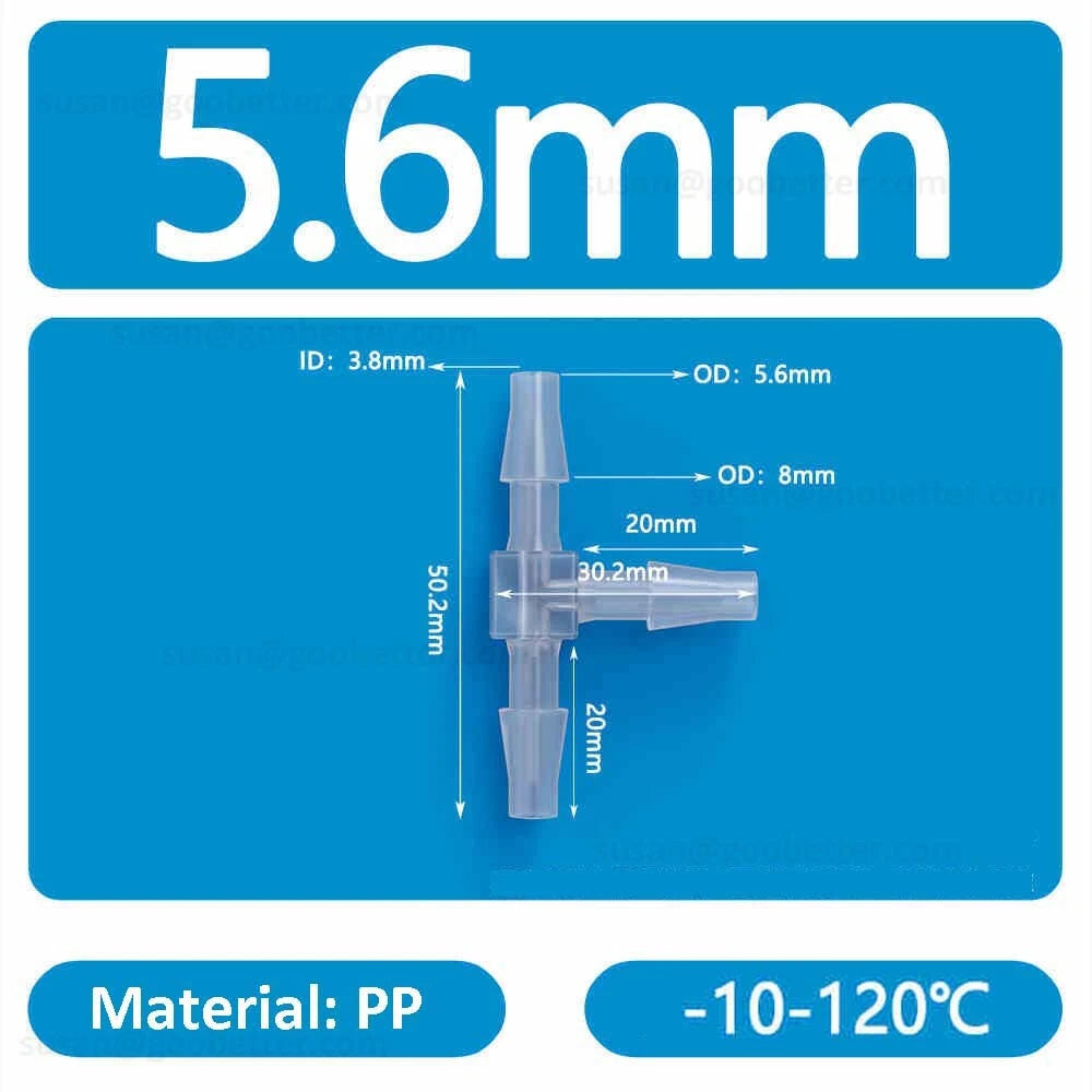 Plastic Barbed Hose Connectors — T-Piece, Elbow & Straight Fittings for Air & Water Lines