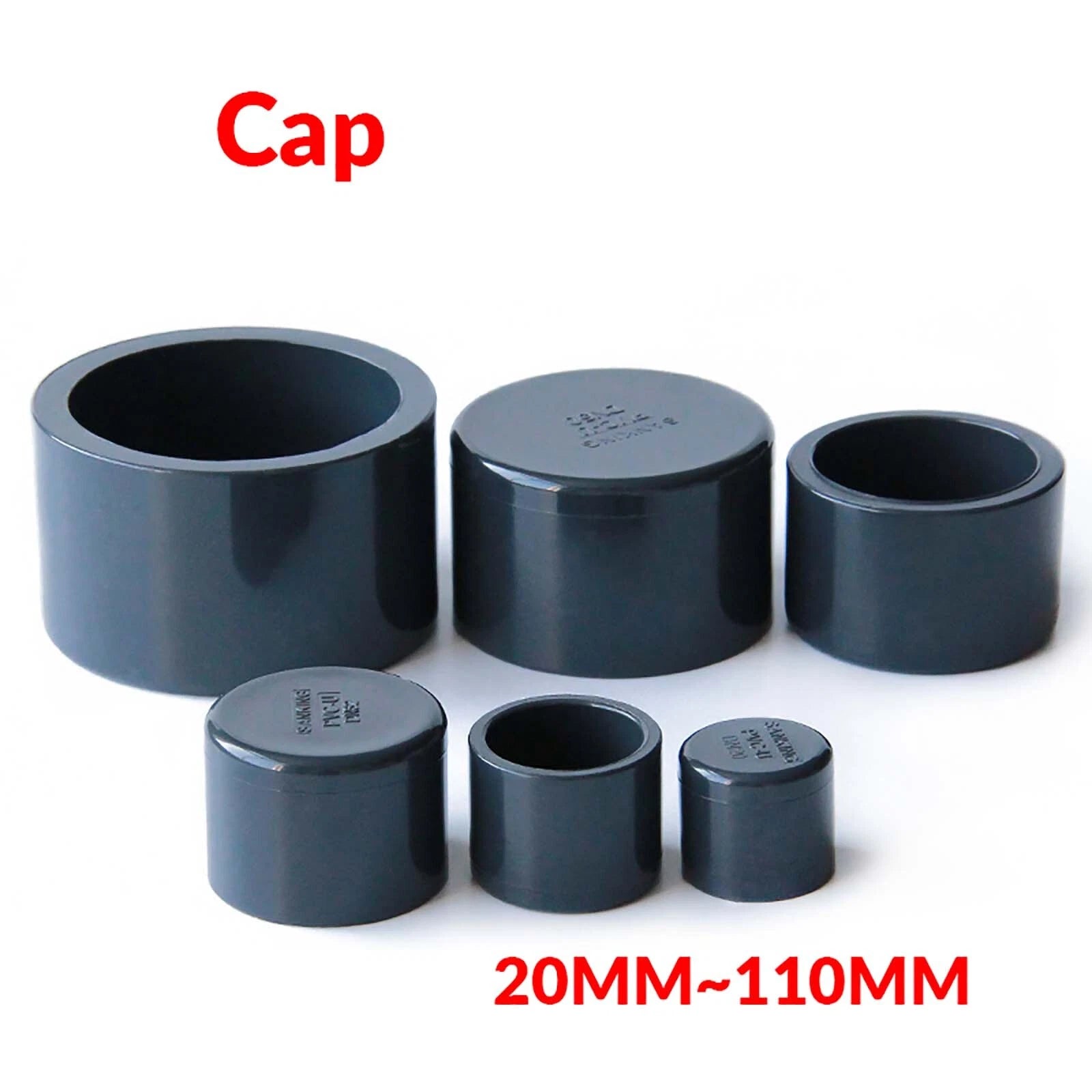 PVC UPVC SOLVENT WELD PIPE FITTINGS FISH POND INDUSTRIAL Plumbing Couping Grey