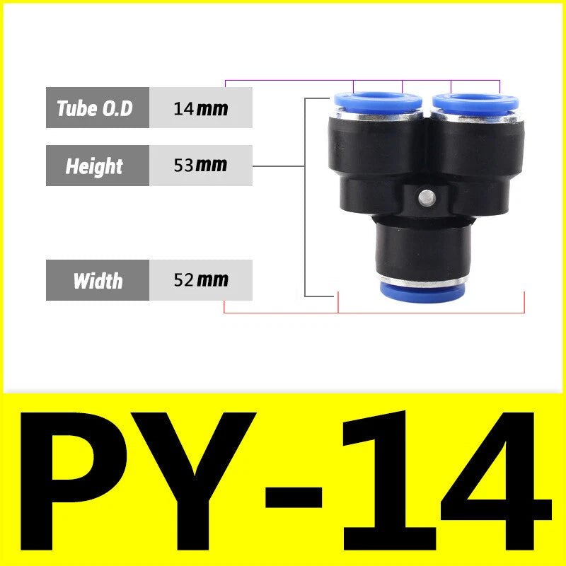 Nylon Pneumatic Push Fit Connector Tube Pipe Joiner Speed Air Water Lines Hose