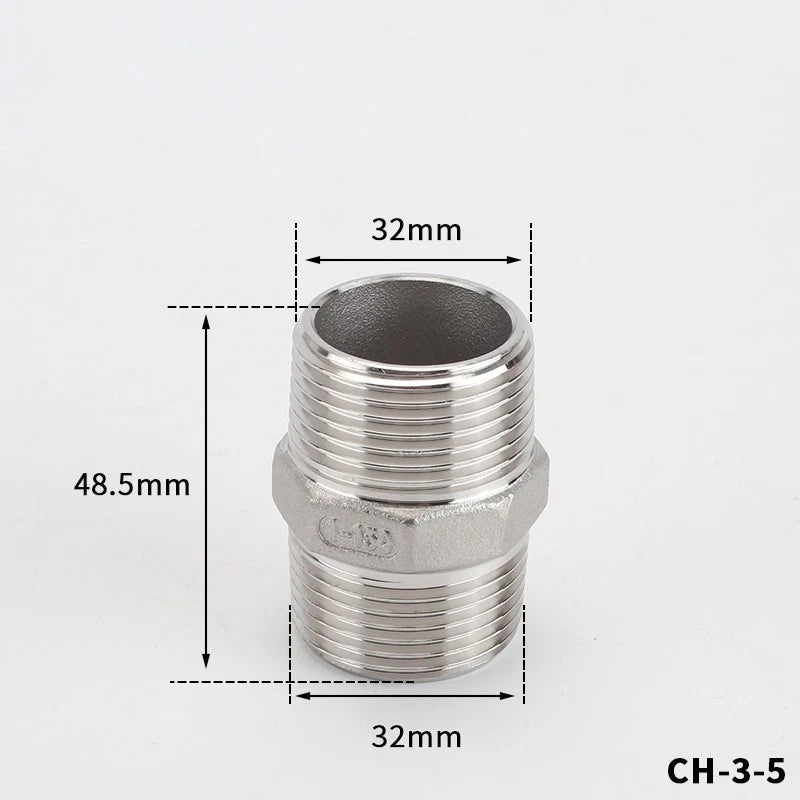 BSP Male Female Thread Connector – Stainless Steel Pipe Fittings (1/2" to 1")