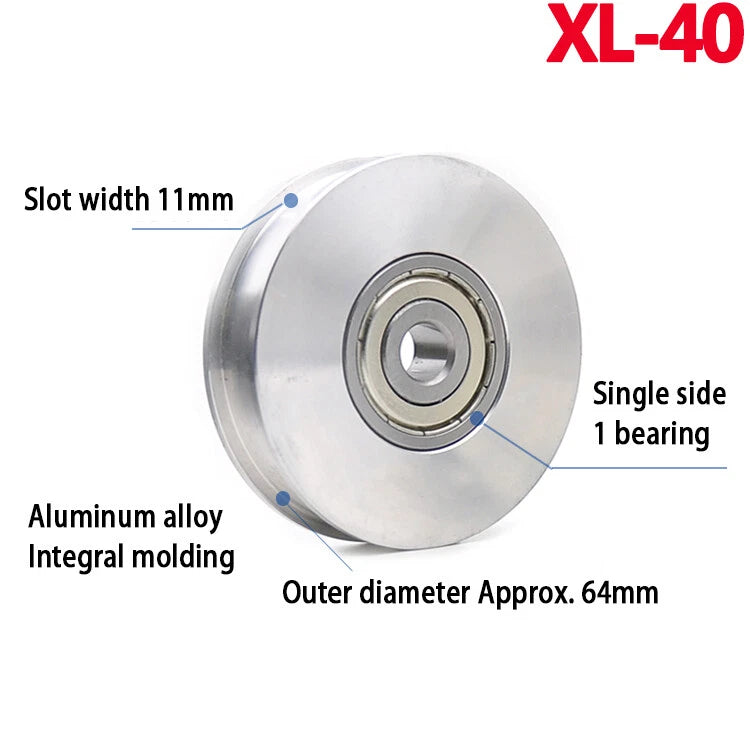 XL Idler Timing Pulley Double Side Bearing Timing Belt For Width 11mm - 16mm
