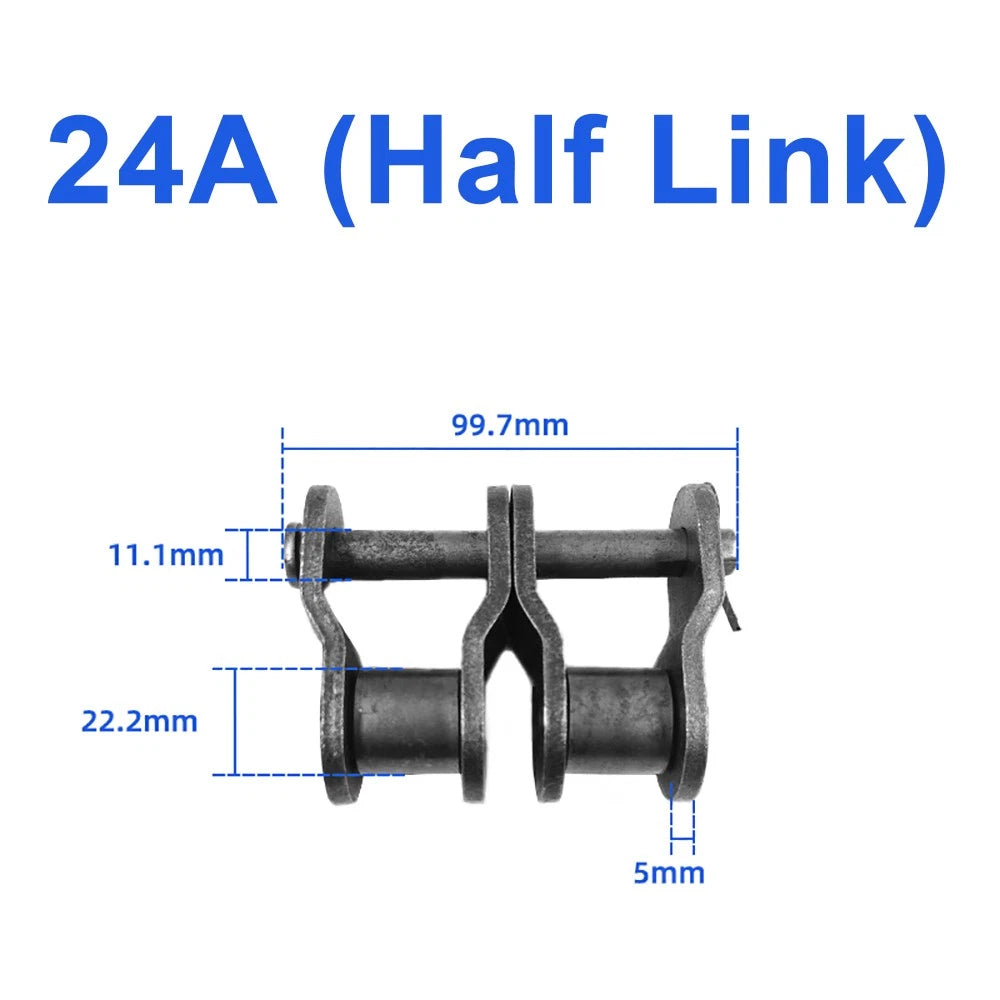 04C to 06C Transmission Drive Chain and Roller Chain Connector Full/Half Buckle