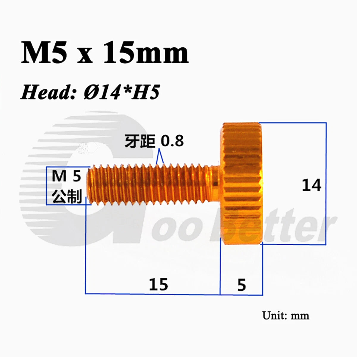 Aluminum Knurled Thumb Screws – M2 to M6 Flat Head Hand Grip Bolts, 10 Colors