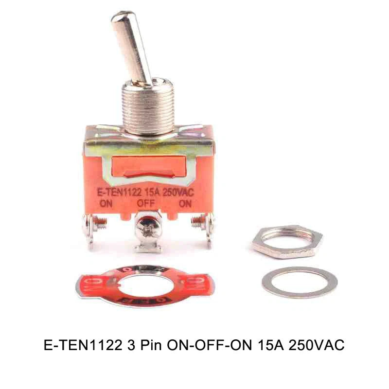 Toggle Switch Heavy Duty ON-OFF ON-ON ON-OFF-ON – MTS E-TEN PS DS438 Series 125VAC 250VAC
