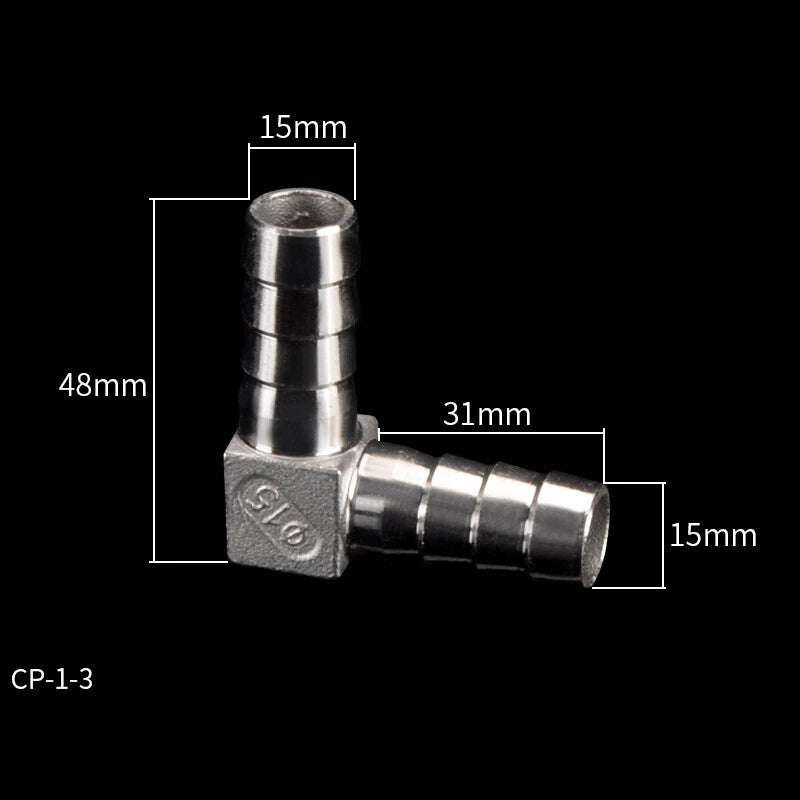 Stainless Steel Barb Hose Fittings — Straight, Elbow, Tee, Y-Piece & Cross