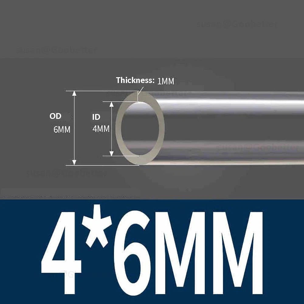 Clear Flexible PVC Tubing — Plastic Hose for Air, Water, Aquarium & Pond